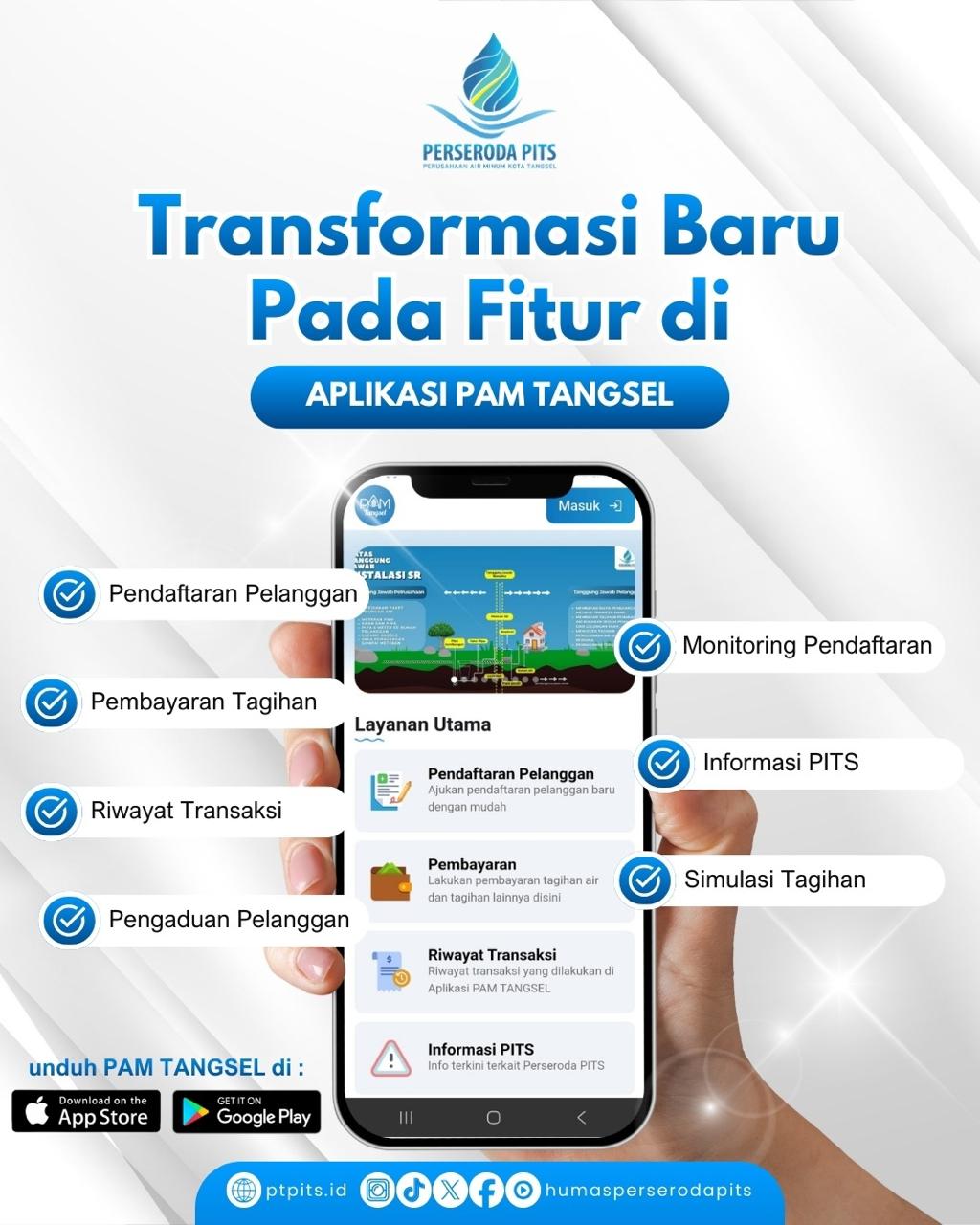 Transformasi Baru pada Fitur di Aplikasi PAM TANGSEL